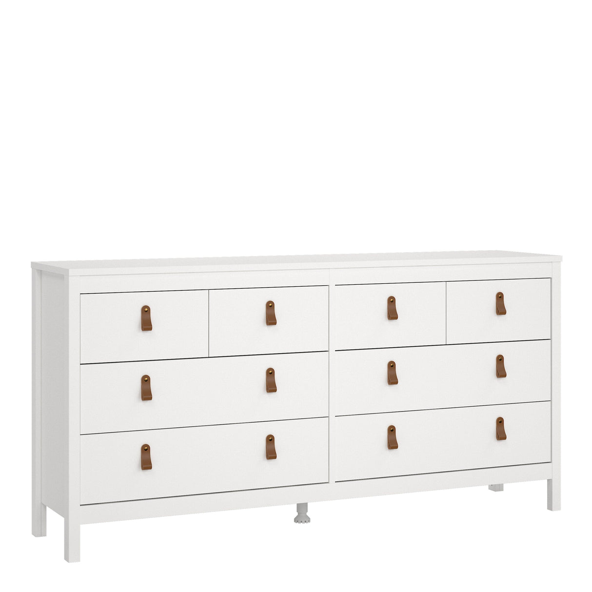 Furniture To Go Barcelona Double Dresser 4+4 Drawers in White