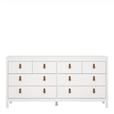 Furniture To Go Barcelona Double Dresser 4+4 Drawers in White
