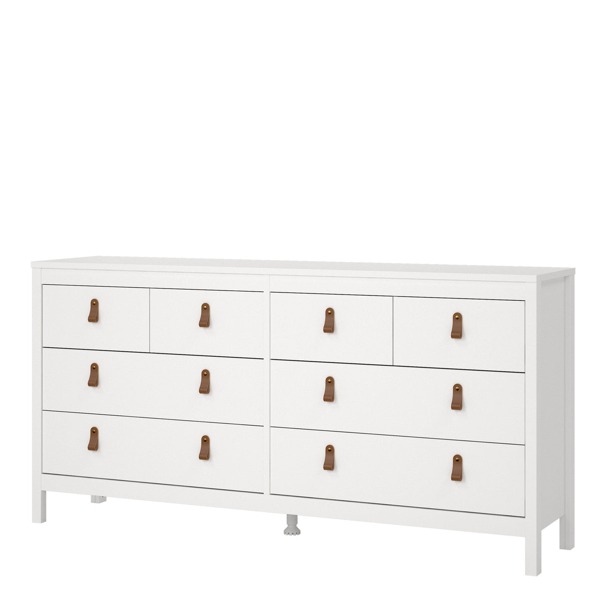 Furniture To Go Barcelona Double Dresser 4+4 Drawers in White