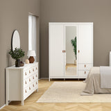 Furniture To Go Barcelona Double Dresser 4+4 Drawers in White