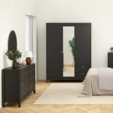 Furniture To Go Barcelona Double Dresser 4+4 Drawers in Matt Black