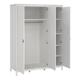 Furniture To Go Barcelona Wardrobe with 3 Doors in White