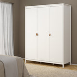 Furniture To Go Barcelona Wardrobe with 3 Doors in White