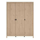 Furniture To Go Barcelona Wardrobe with 3 Doors in Jackson Hickory Oak