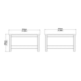 Furniture To Go Barcelona Coffee Table in Matt Black