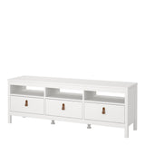 Furniture To Go Barcelona Tv Unit 3 Drawers in White