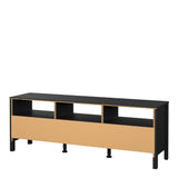 Furniture To Go Barcelona TV Unit 3 Drawers in Matt Black