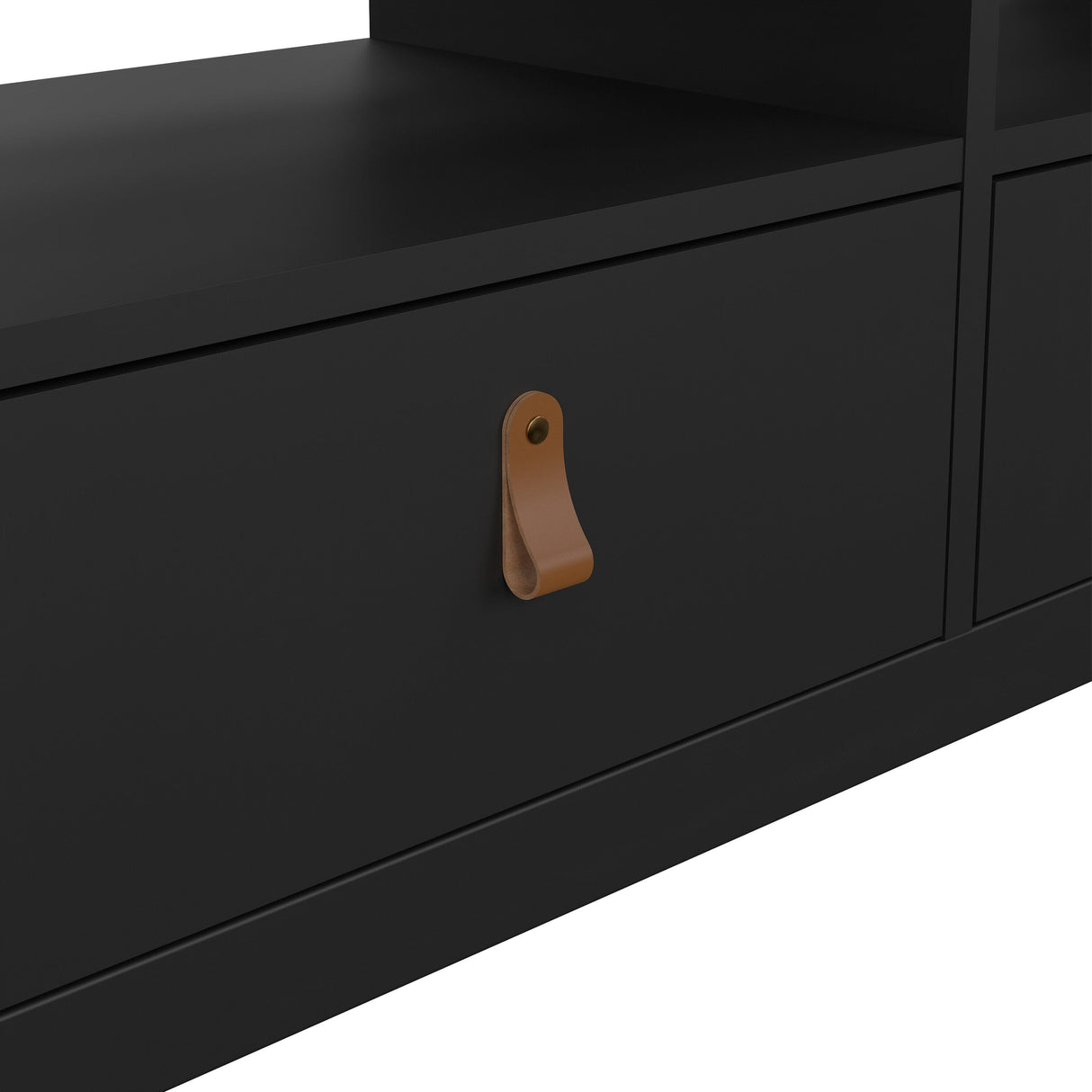 Furniture To Go Barcelona TV Unit 3 Drawers in Matt Black