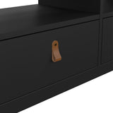 Furniture To Go Barcelona TV Unit 3 Drawers in Matt Black