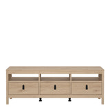 Furniture To Go Barcelona TV-Unit 3 Drawers in Jackson Hickory Oak