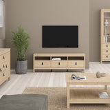 Furniture To Go Barcelona TV-Unit 3 Drawers in Jackson Hickory Oak