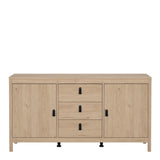 Furniture To Go Barcelona Sideboard 2 Doors + 3 Drawers in Jackson Hickory Oak