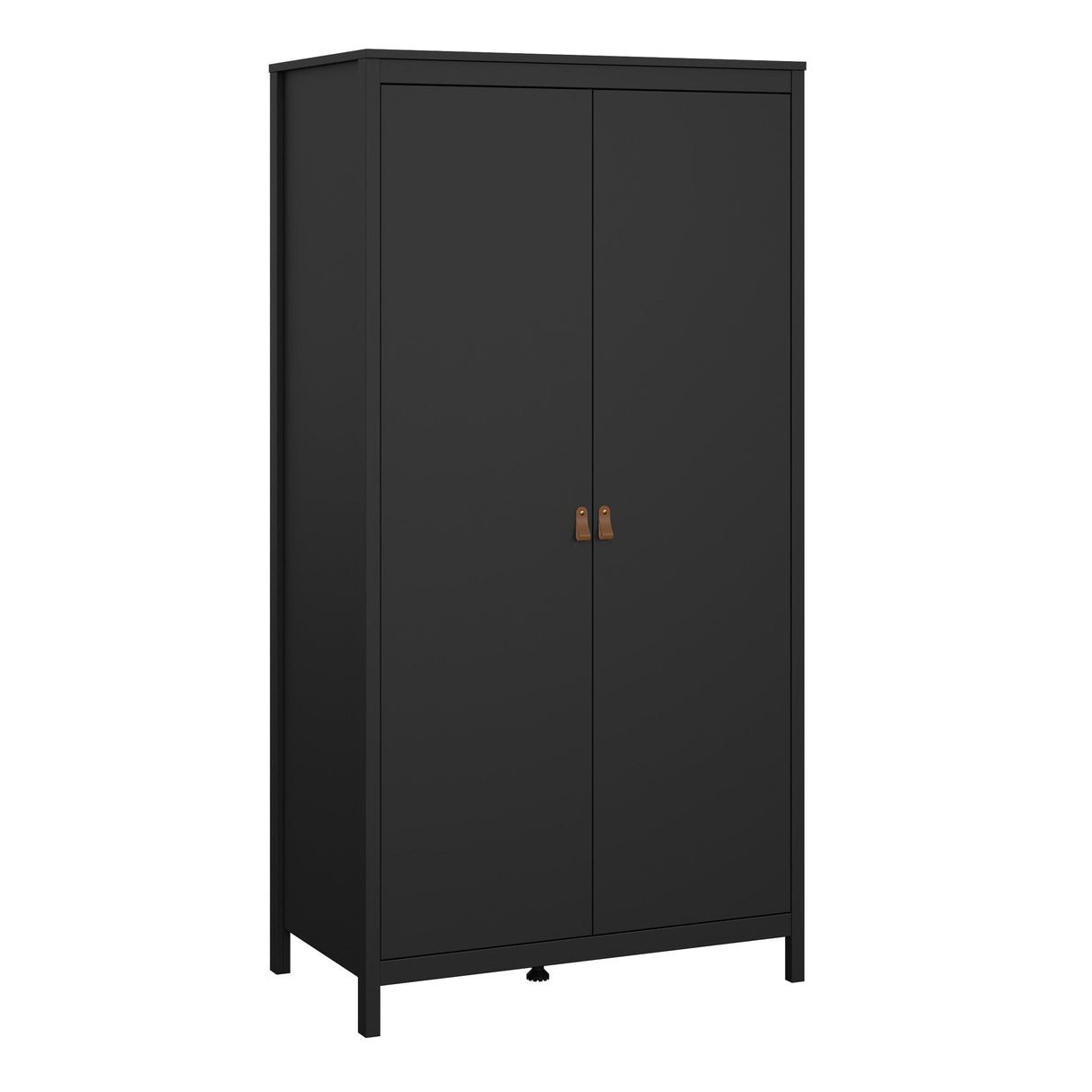 Furniture To Go Barcelona Wardrobe with 2 Doors in Matt Black
