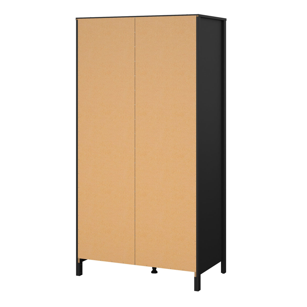 Furniture To Go Barcelona Wardrobe with 2 Doors in Matt Black