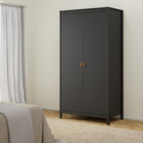 Furniture To Go Barcelona Wardrobe with 2 Doors in Matt Black