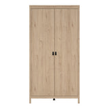 Furniture To Go Barcelona Wardrobe with 2 Doors in Jackson Hickory Oak