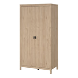 Furniture To Go Barcelona Wardrobe with 2 Doors in Jackson Hickory Oak