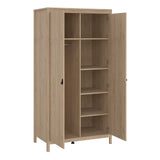 Furniture To Go Barcelona Wardrobe with 2 Doors in Jackson Hickory Oak