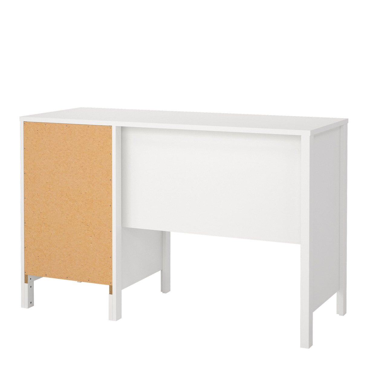 Furniture To Go Barcelona Desk 3 Drawers in White