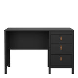 Furniture To Go Barcelona Desk 3 Drawers in Matt Black