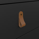 Furniture To Go Barcelona Desk 3 Drawers in Matt Black