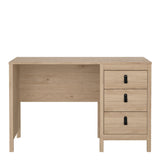 Furniture To Go Barcelona Desk 3 Drawers in Jackson Hickory Oak