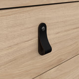 Furniture To Go Barcelona Desk 3 Drawers in Jackson Hickory Oak