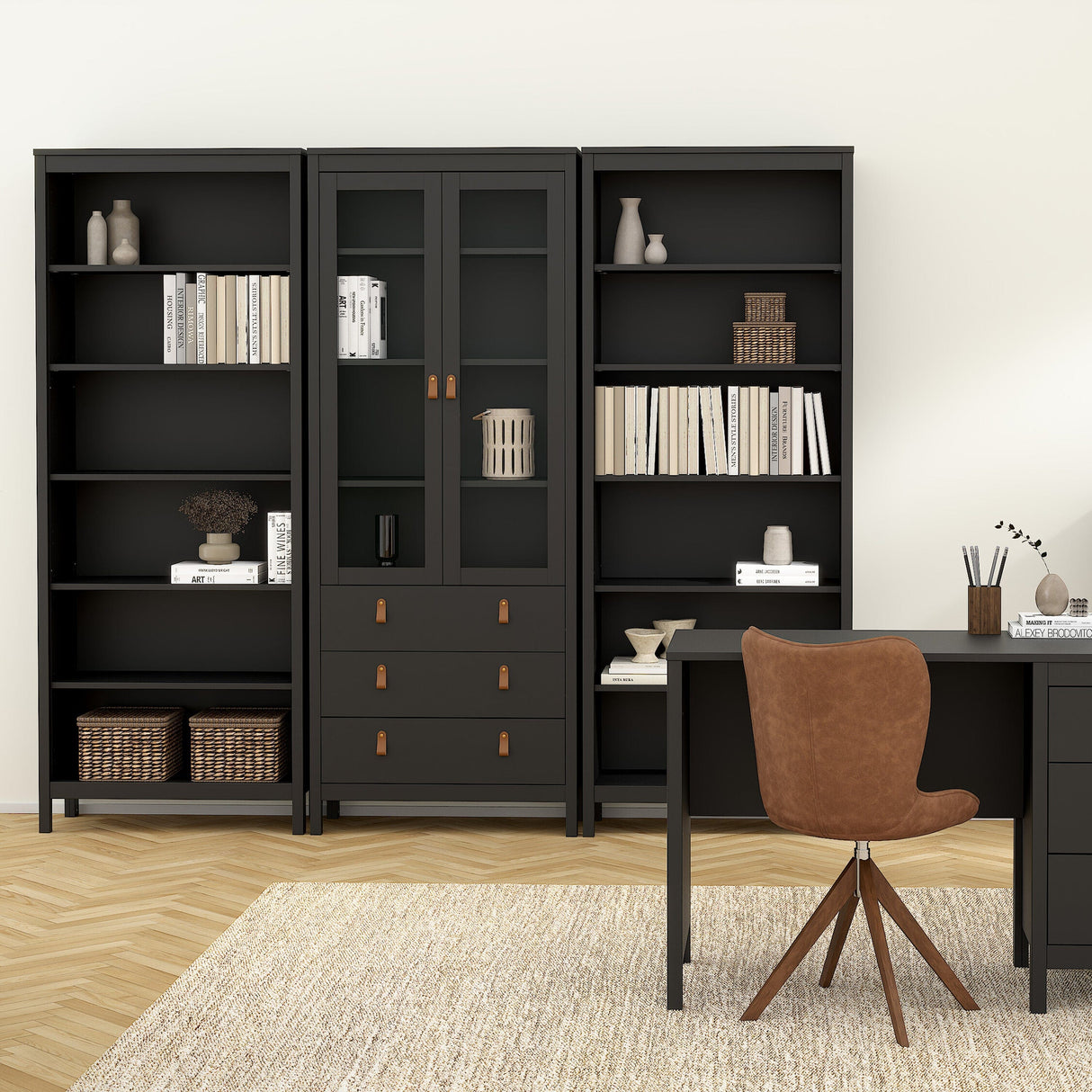 Furniture To Go Barcelona Bookcase in Black