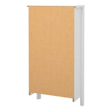 Furniture To Go Barcelona Shoe Cabinet 2 Flip Down Doors in White