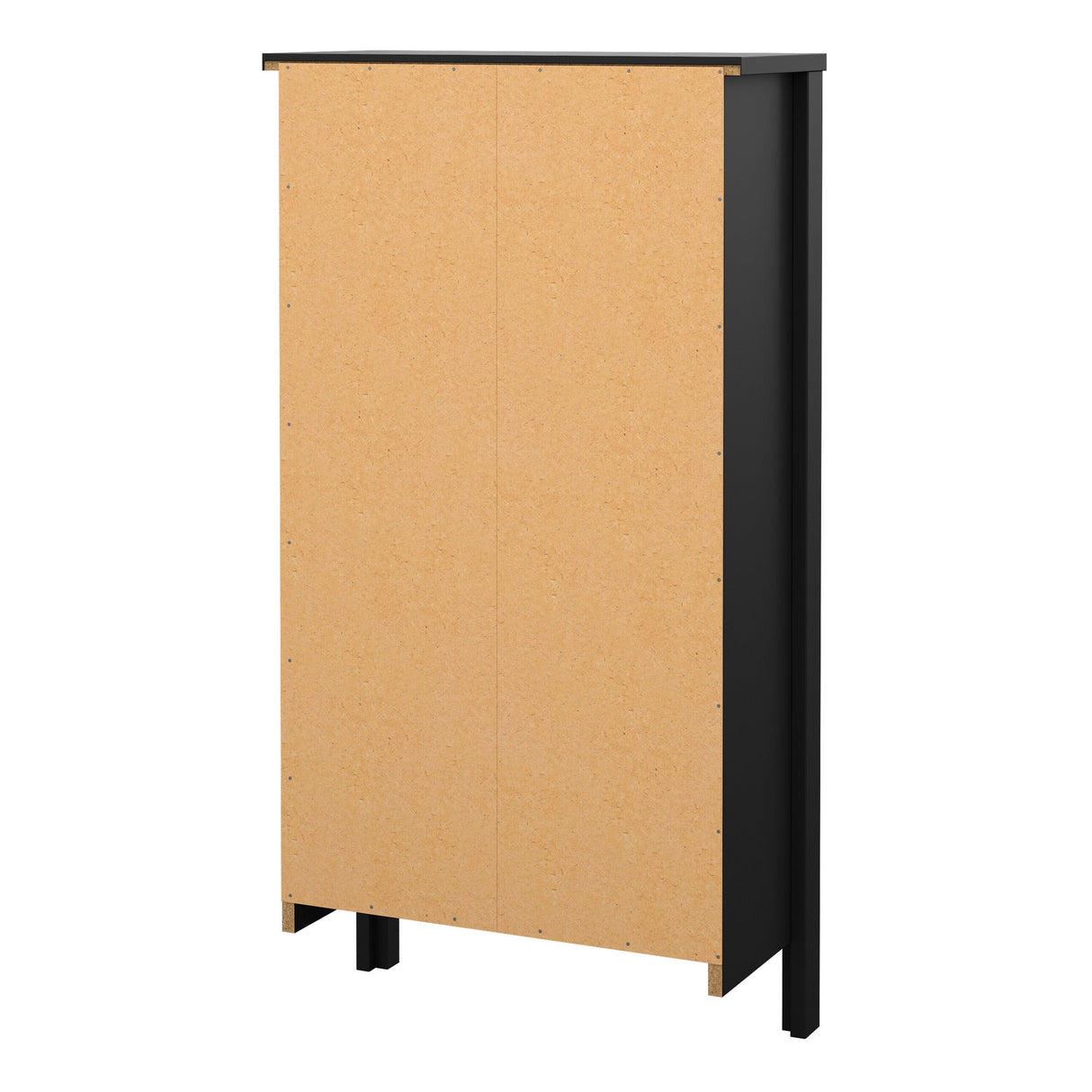 Furniture To Go Barcelona Shoe Cabinet 2 Flip Down Doors in Matt Black