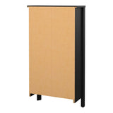 Furniture To Go Barcelona Shoe Cabinet 2 Flip Down Doors in Matt Black