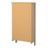 Furniture To Go Barcelona Shoe Cabinet 2 Flap Doors in Jackson Hickory Oak