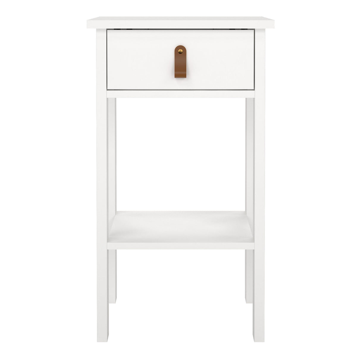 Furniture To Go Barcelona Bedside Table with 1 Drawer in White