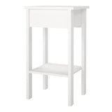 Furniture To Go Barcelona Bedside Table with 1 Drawer in White