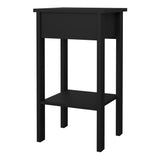 Furniture To Go Barcelona Bedside Table with 1 Drawer in Matt Black