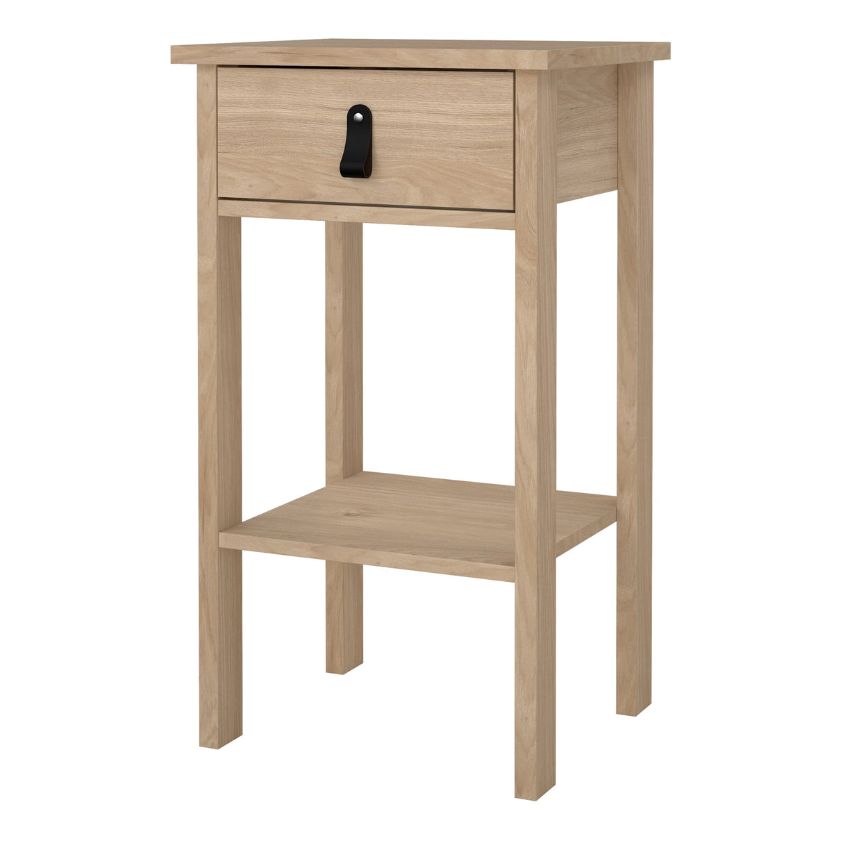 Furniture To Go Barcelona Bedside Table with 1 Drawers in Jackson Hickory Oak