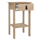 Furniture To Go Barcelona Bedside Table with 1 Drawers in Jackson Hickory Oak