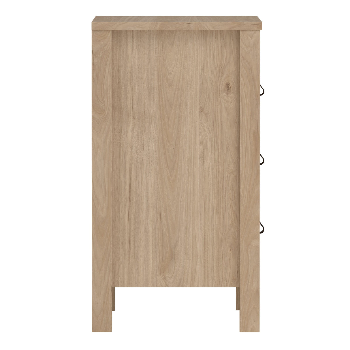 Furniture To Go Barcelona Bedside Table 3 Drawers in Jackson Hickory Oak
