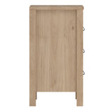 Furniture To Go Barcelona Bedside Table 3 Drawers in Jackson Hickory Oak