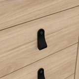 Furniture To Go Barcelona Bedside Table 3 Drawers in Jackson Hickory Oak