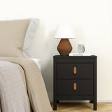 Furniture To Go Barcelona Package - Bedside Table 2 Drawers + Chest 5 Drawers + Wardrobe with 3 Doors in Matt Black