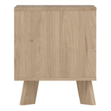 Furniture To Go Ikast Nightstand 1 Drawer in Jackson Hickory and White