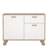 Furniture To Go Ikast Sideboard 2 Doors + 1 Drawer in Jackson Hickory and White