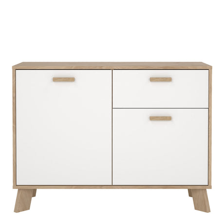 Furniture To Go Ikast Sideboard 2 Doors + 1 Drawer in Jackson Hickory and White