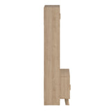 Furniture To Go Ikast TV-Wall Unit with 2 Sliding Doors in Jackson Hickory and White