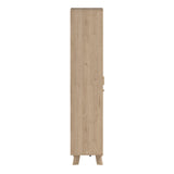 Furniture To Go Ikast China Cabinet 2 Doors in Jackson Hickory and White