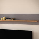 Furniture To Go Bohol 160cm Wall Shelf in Riviera Oak/Grey Oak