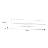 Furniture To Go Bohol 160cm Wall Shelf in Riviera Oak/Grey Oak