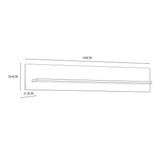 Furniture To Go Bohol 160cm Wall Shelf in Riviera Oak/White
