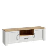 Furniture To Go Bohol 2 Door 1 Drawer TV Unit in Riviera Oak/White